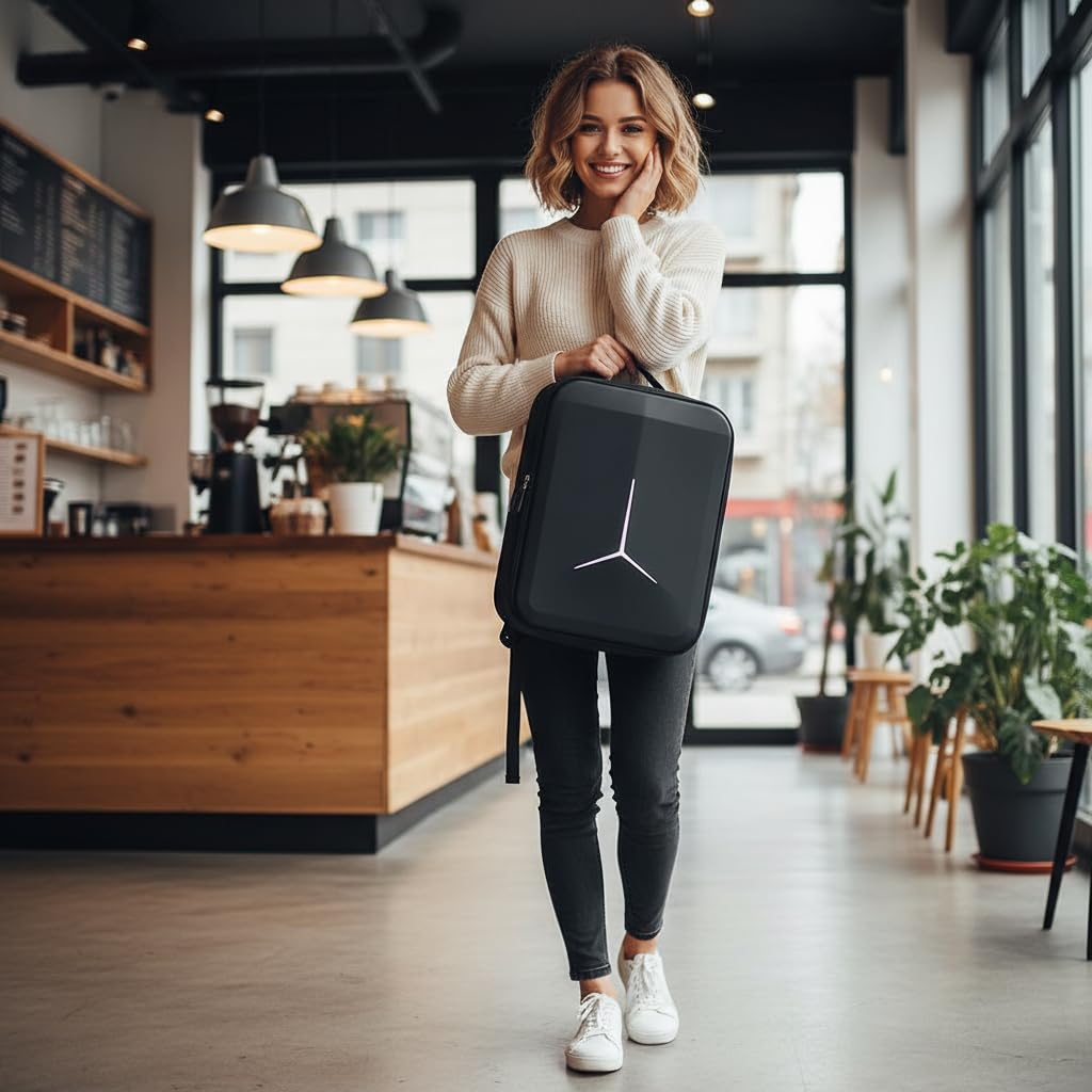 Étui à dos pour D-JI NEO 2, sac portable pour accessoires de drone D-JI NEO 2, organisateur d'épaule de rangement, housse de protection en EVA, étui de transport robuste pour accessoires de drone