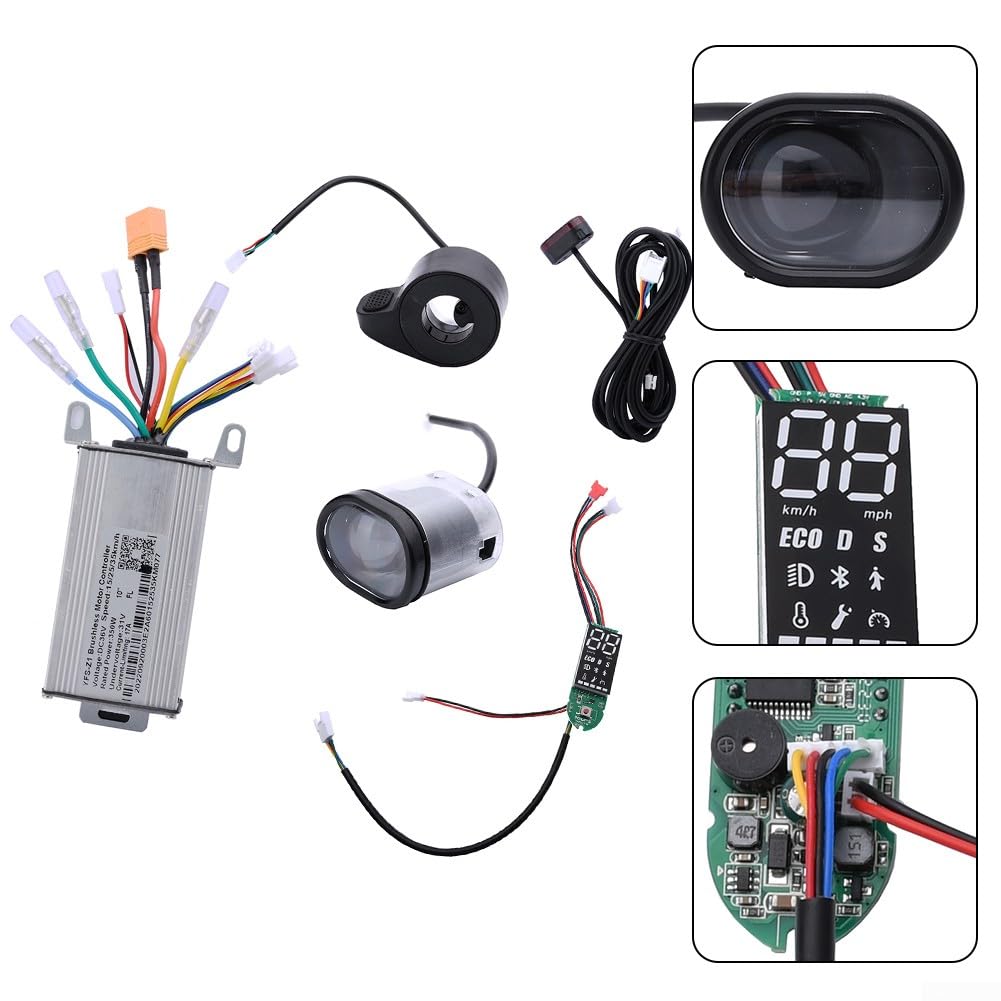 Elektroroller-Controller-Board, 36 V, 350 W, 17 A, Controller, Armaturenbrett, Beschleunigungsanzug für 25,4 cm Elektroroller