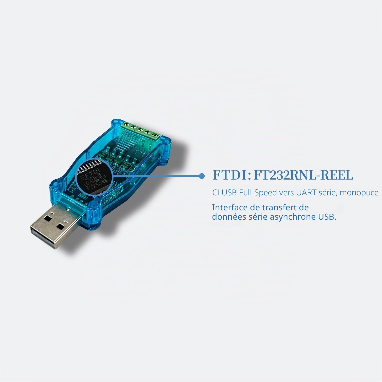 DSD TECH SH-U11 Convertisseur USB vers RS485 RS422 FTDI FT232R Modbus