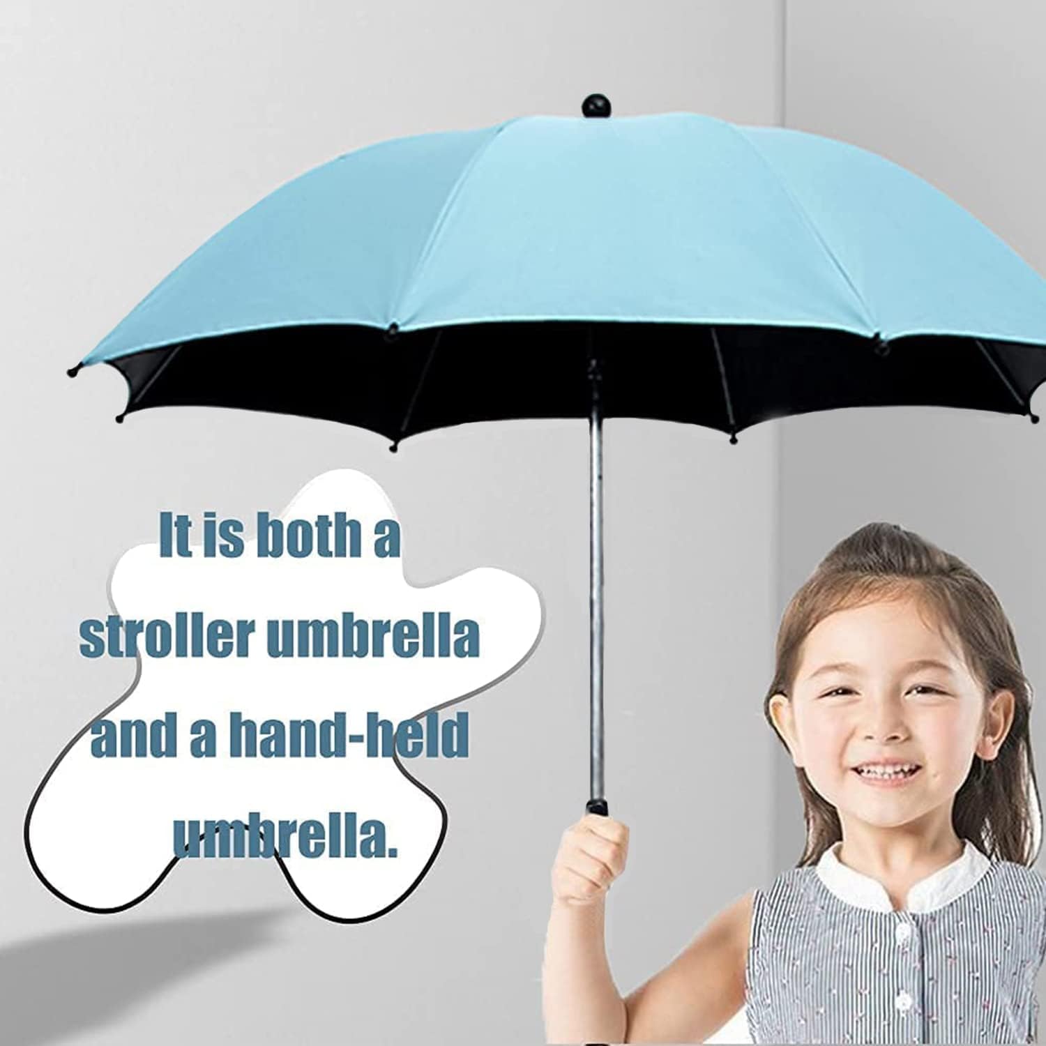 Nakazawa Convenient and Lightweight, Clip-On, Adjustable Steering, Universal, Umbrella Baby Stroller - Image 4