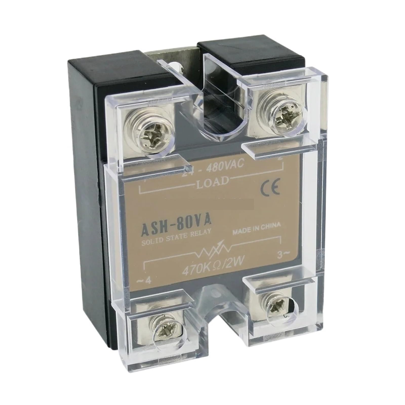 Ltrajuynh One Color Ash-80Va Single Phase Resistance To Ac 80A 480Vac Solid State Voltage Regulator 80Va Ssr