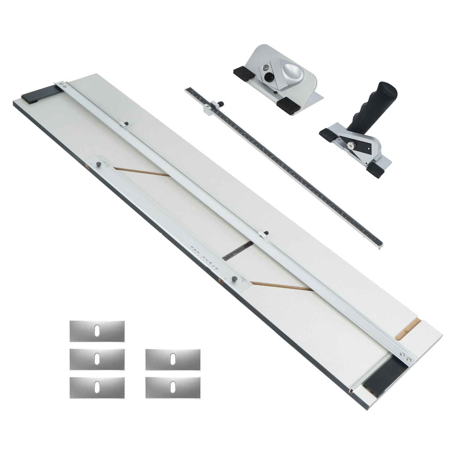 42in Mat Cutter for Framing, High Precision Mount Cutter Set with Bevel and Straight Cutting Heads, Dual-Scale Ruler Mount Board Cutter Compact Elite Mat Cutter for Picture Frame, Artwork,Photography