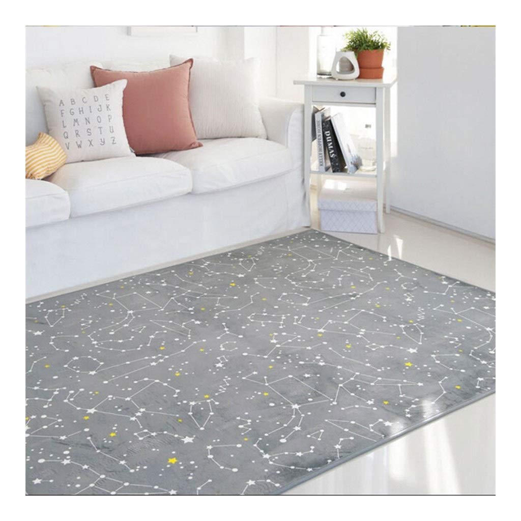 Tapis de salon imprimé nuit étoilée pour une chambre moderne et cocooning