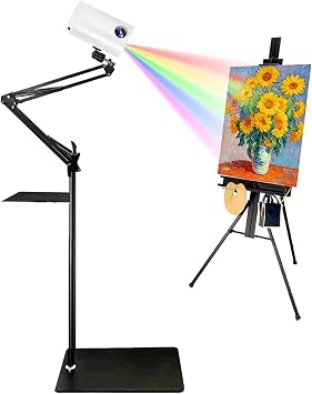 Drawing Projector for Tracing and Painting, Portable Sketcher for Desktop Canvas and Wall Art, Smart Art Projector for Kids and Adults