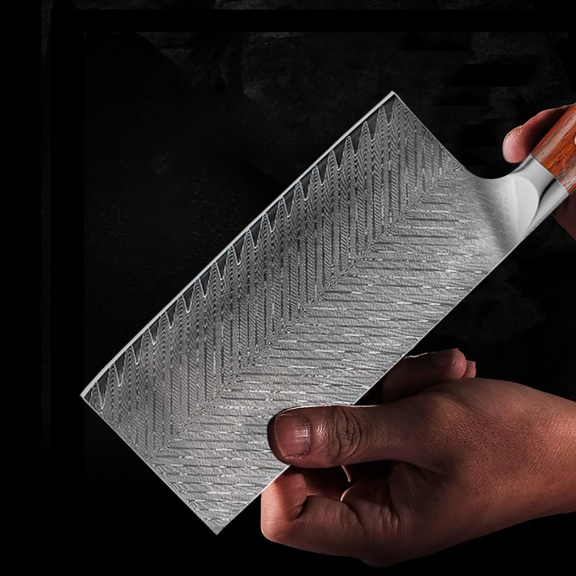 Meat Cleaver,Cleaver Knife 7 Inch Damascus Knife 10Cr15CoMoV 67 Layers Damascus VG10 Steel Chef Cleaver Slicing Professional Kitchen Knives Cooking Tools, LAMAJIGA5844
