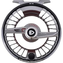 Greys Tital Fly Fishing Reel, Large Arbor Fly Reel for Saltwater & Freshwater Fishing, Smooth Retrieve & Secure Spool Release, Carbon Disc Drag, Precision Bar Stock, Reel Pouch