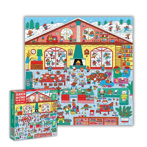 Mudpuppy Winter Chalet 500 PC Search & Find Puzzle - Image 2