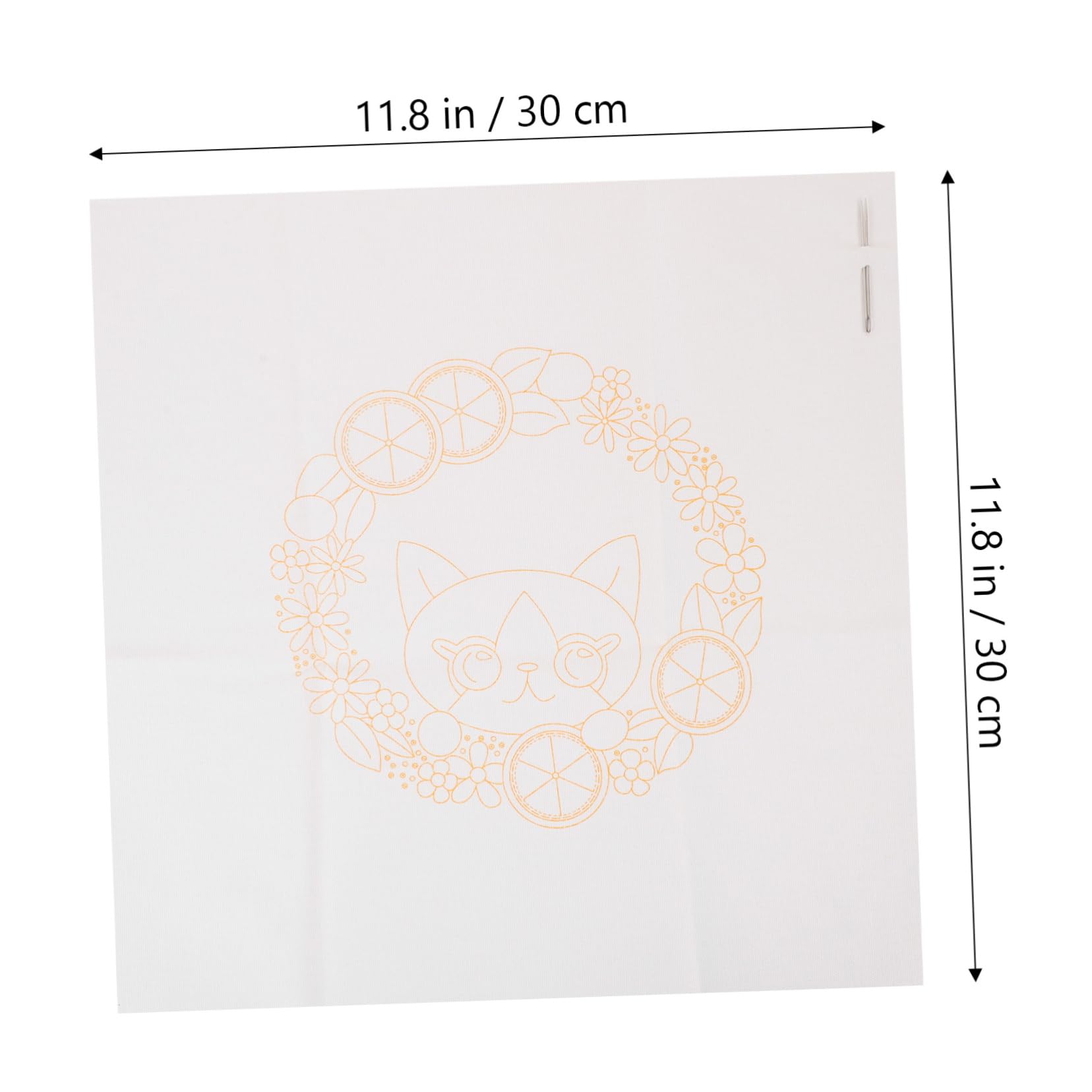 NUOBESTY 5 Juegos bolsa con bordado de gato kit de punto de cruz para adultos manualidades para niños kits de ganchillo kit de ganchillo material de bordado hecho a mano bordado a mano tela