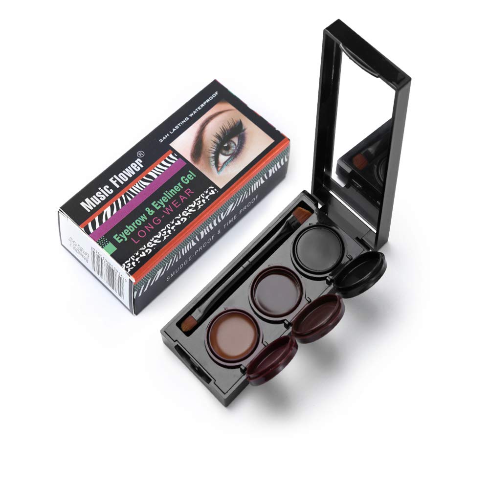 Music Flower Eyebrow Gel & Eyeliner - Waterproof Long Wear