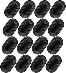 Amortecedor de porta de carro, 16 peças, vedação de proteção de fechamento de porta de veículo com absorção de choque, almofada automotiva anticolisão à prova de som, universal para caminhões