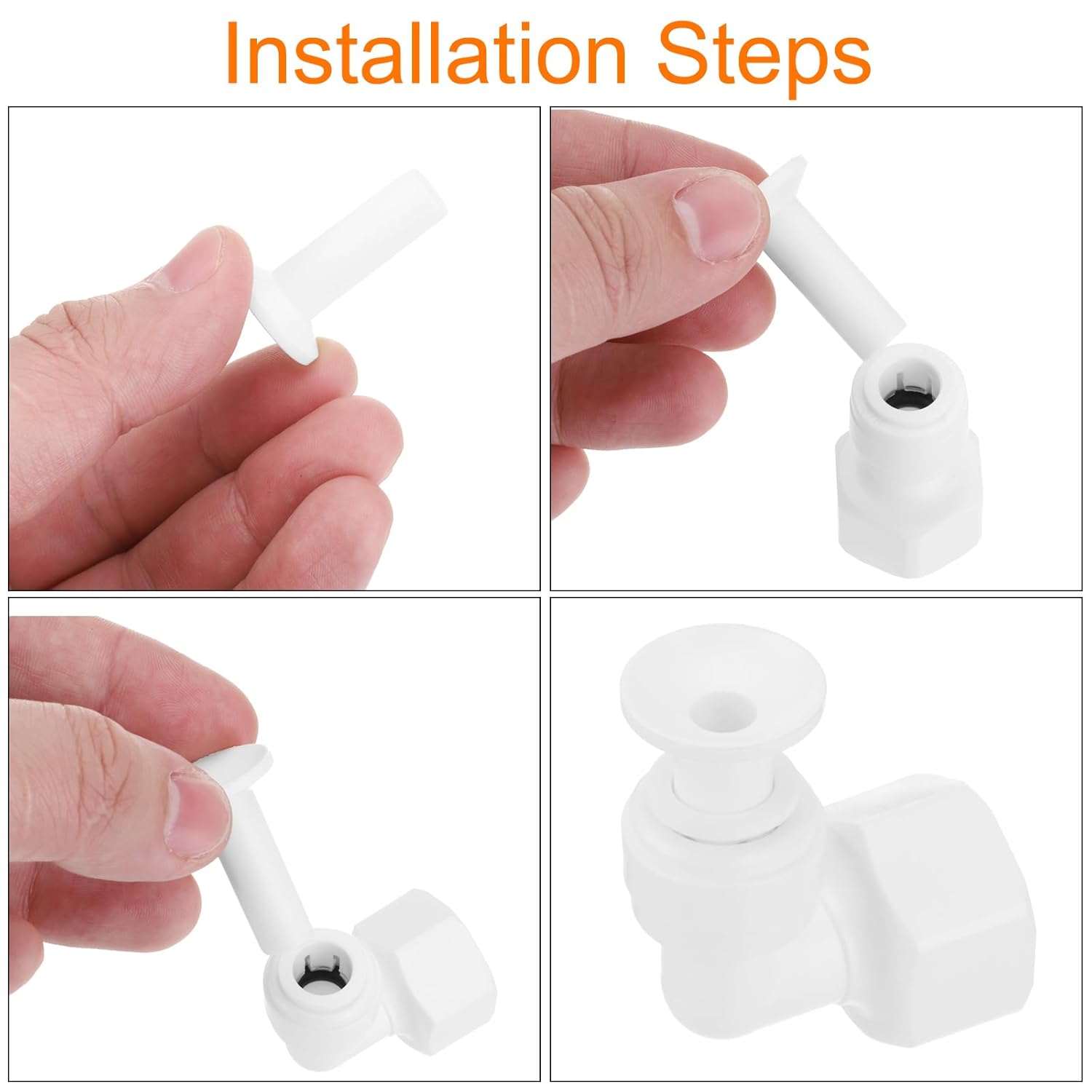 uxcell 5Pcs 3/8 Inch Plug for Tube Quick Connect, RO Tubing Plug for RO Reverse Osmosis Water Filter Fittings Valve