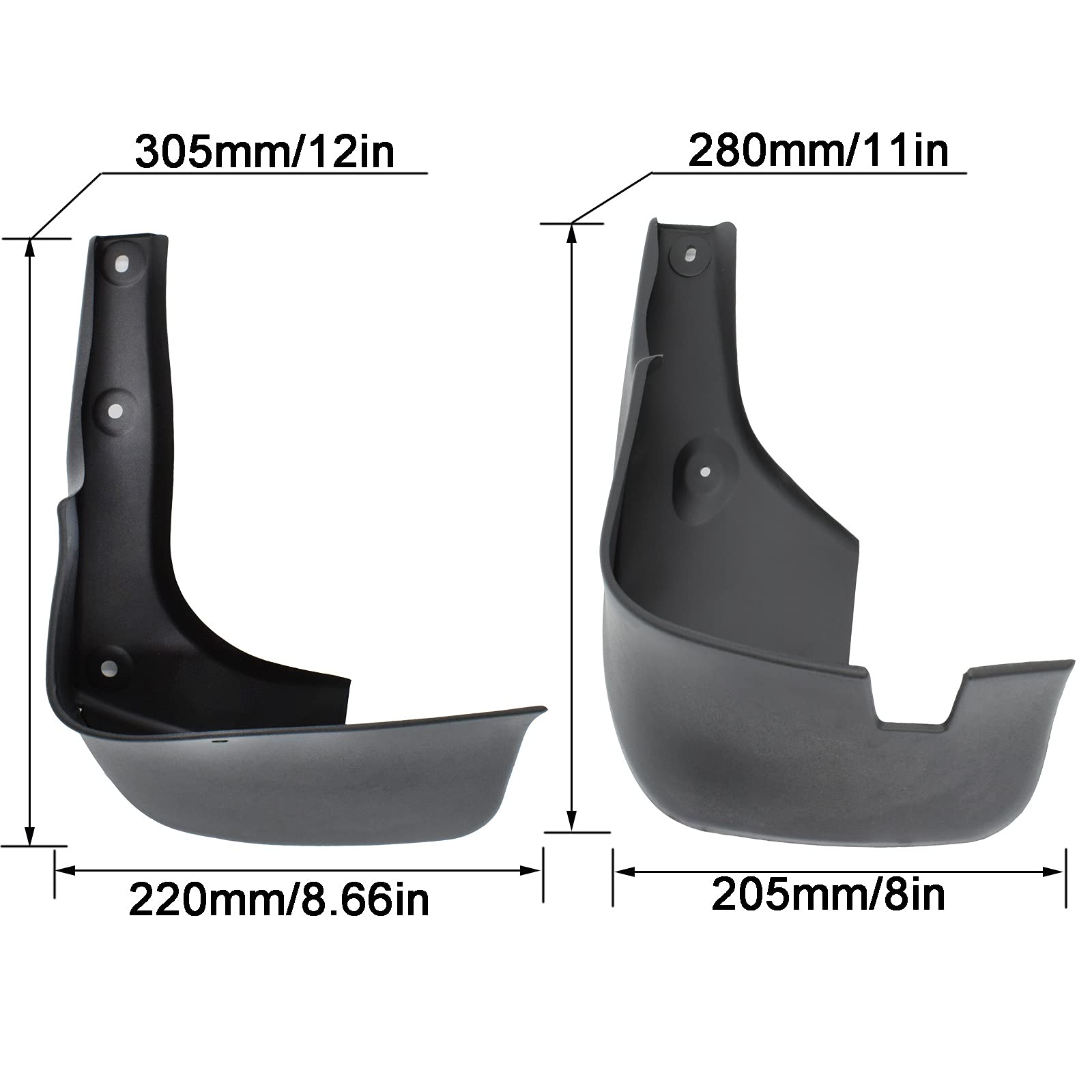 FORD KA MK2 Bouclier anti-éclaboussures d'eau pour porte avant droite