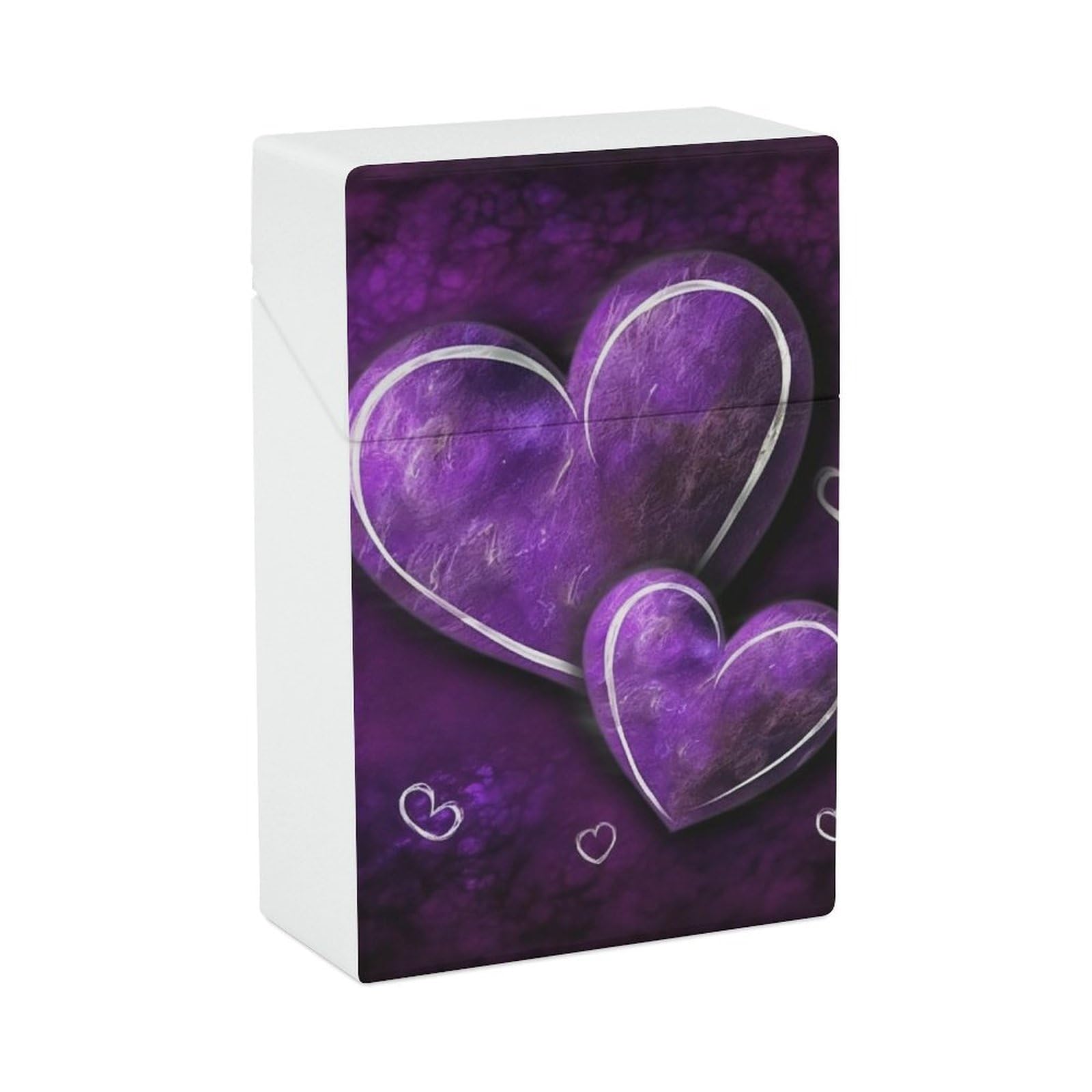 Amazon.com: Purple Hearts Cigarette Case Box 85mm King Size 20 Capacity  Waterproof Cigarette Holder Case Vintage Cigarette Cases for Men Women  Small Funny Cigarette Holder for Regular : Health & Household