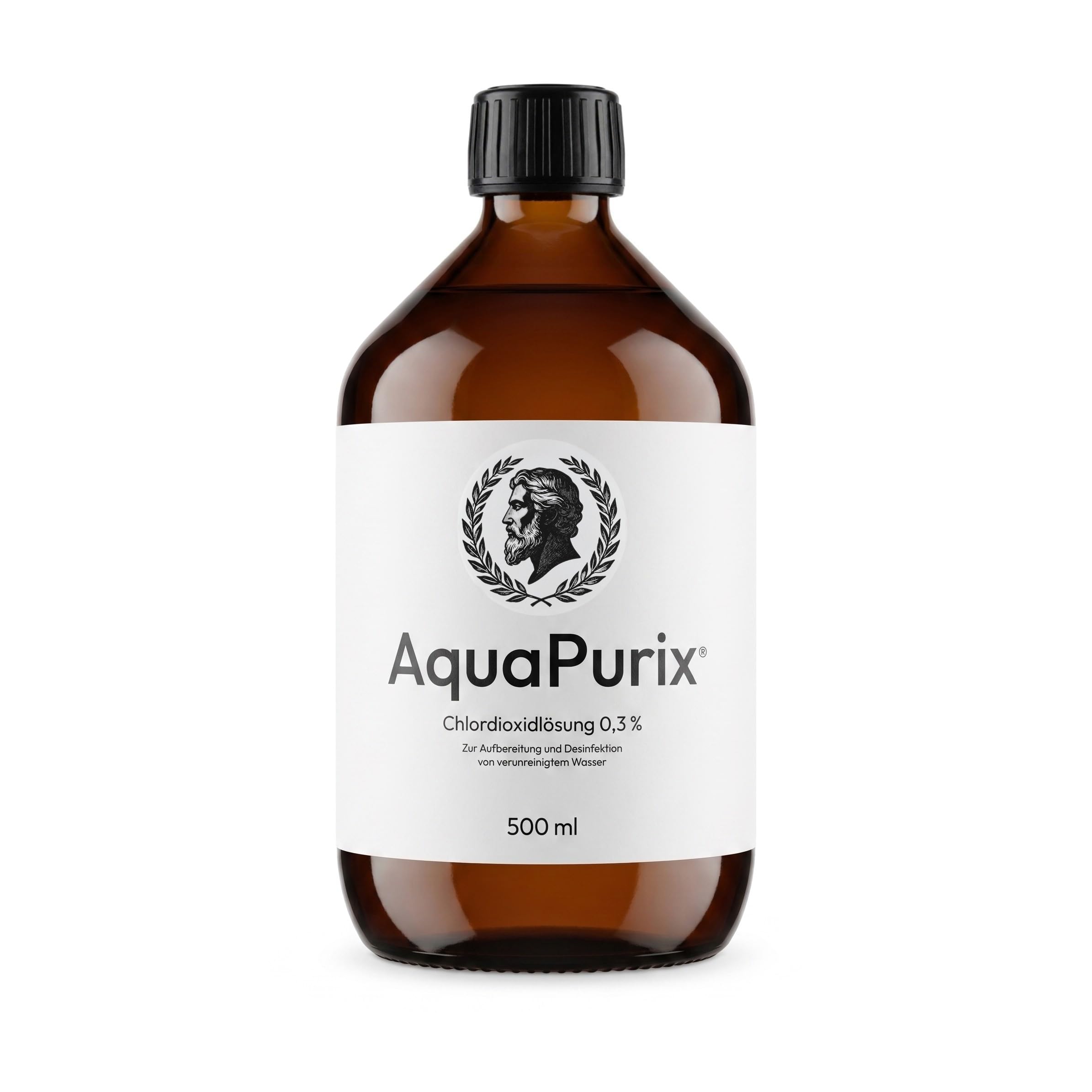 Chlordioxidlösung 0,3% mit Pipette – CDL – 500 ml – Zur Wasseraufbereitung und Desinfektion von Trink- und Brauchwasser – Made in Germany