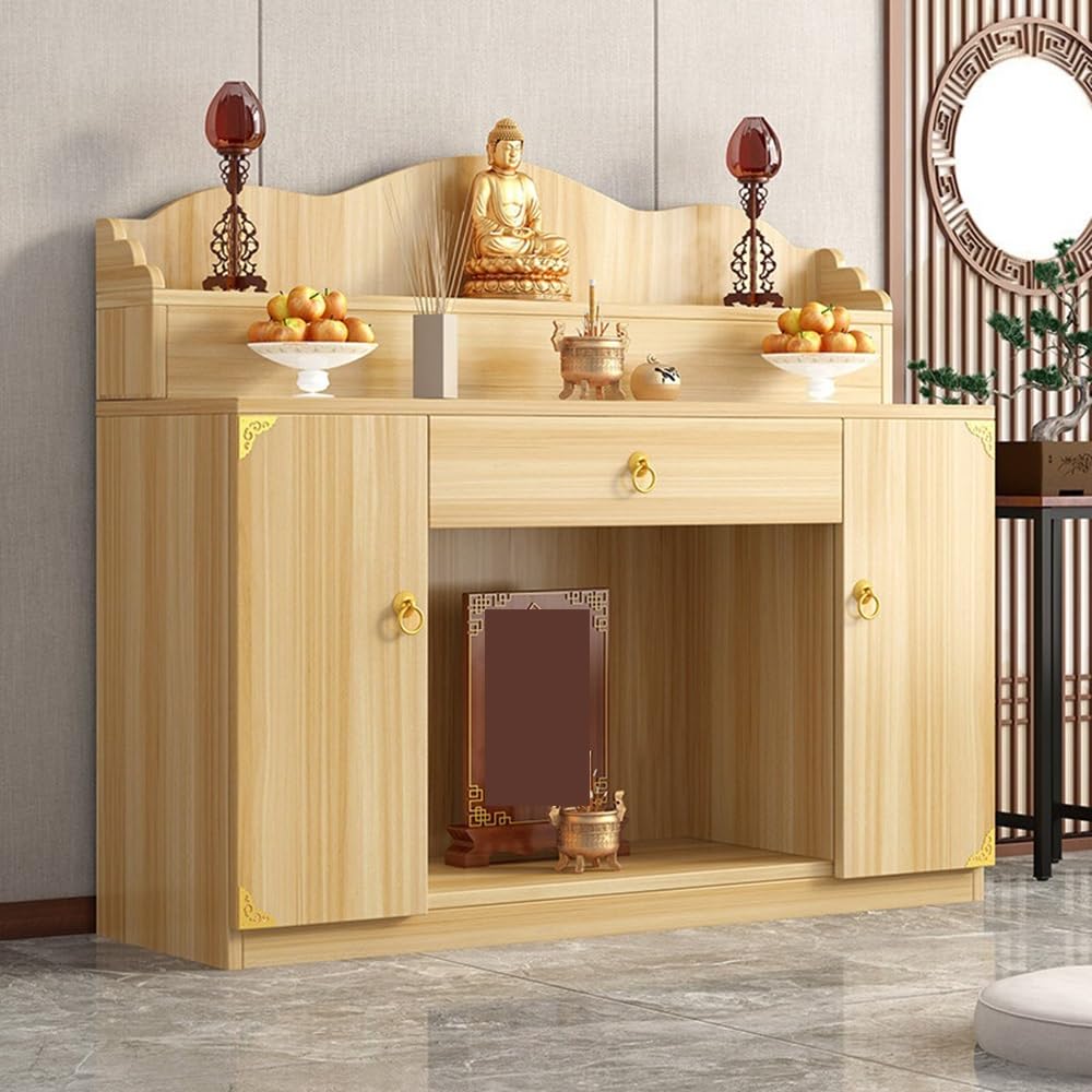 Mesa de Altar China Inicio Gabinete del Altar Mesa Espiritual for Adoración(Red,Medio)