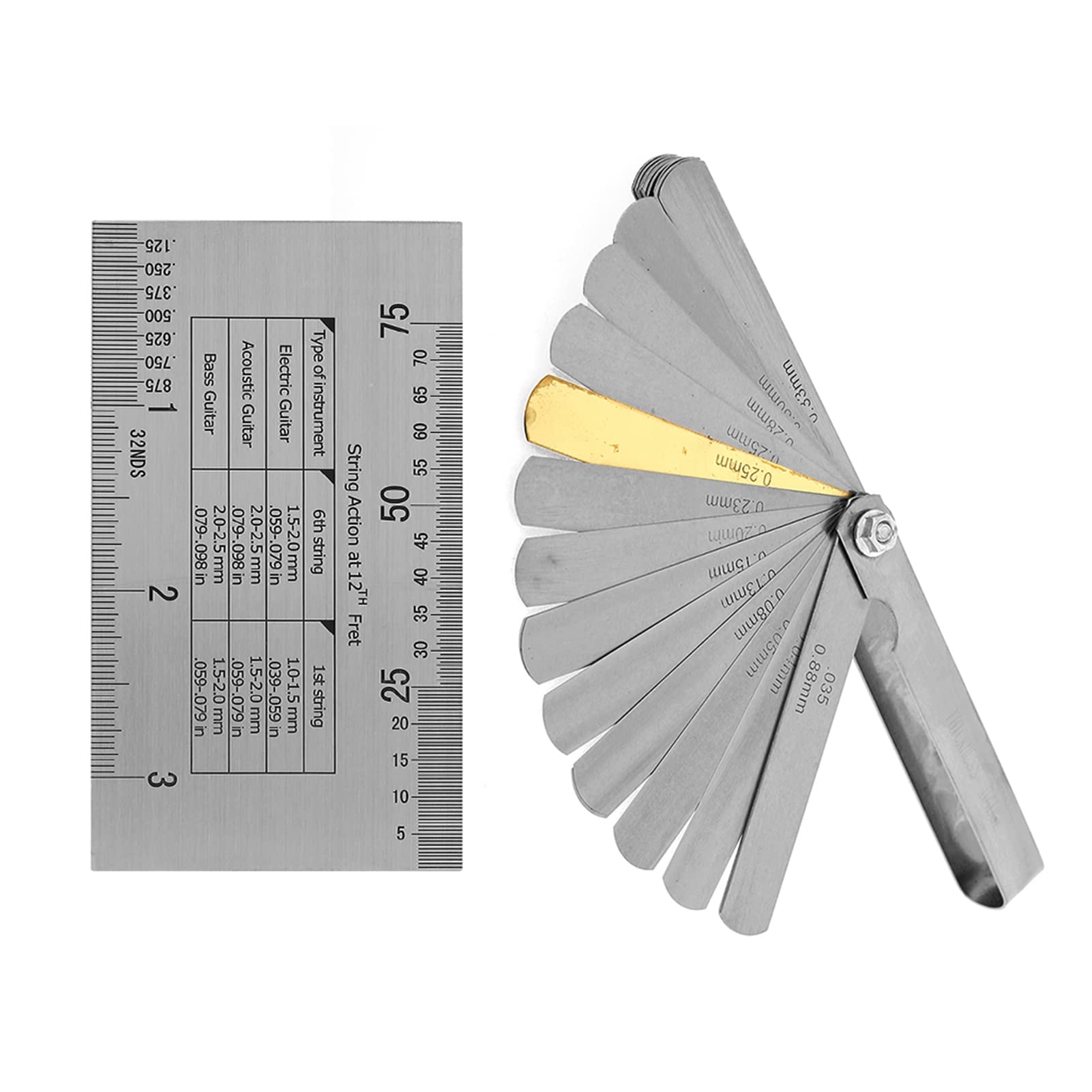 Joyzan Stainless Steel String Action Ruler - Image 2