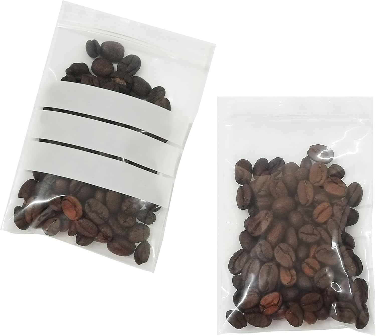 WACCOMT Pack 100 Pcs Petits Sachets De Graines En Papier Kraft Brun Refermables Avec Fenêtre Transparente Sacs Pour Le Stockage Des Graines Et Des Fleurs 7x9.5cm (2.7x3.7inch