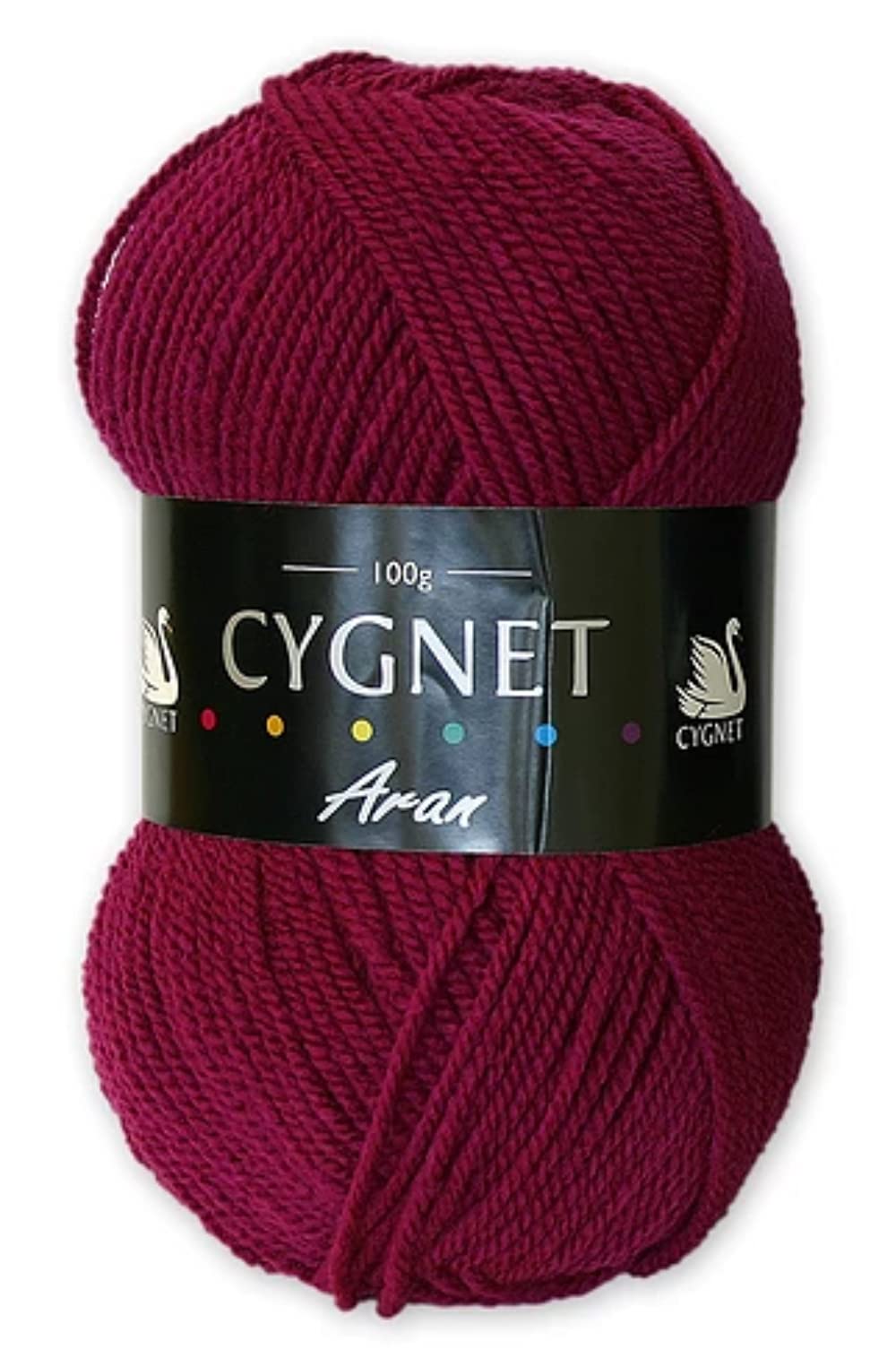 Cygnet Crimson Aran Knitting Yarn 100G 100% Acrylic 6964
