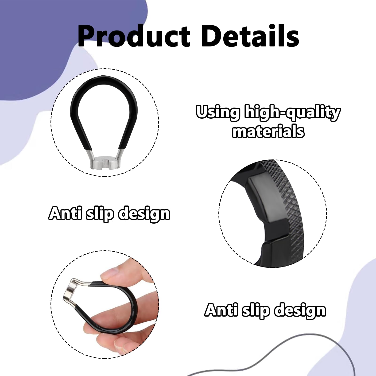 2 Pcs Clé à Rayons 8 Voies De Vélo,6 Tailles Calibre 10-15,Bicycle Spoke Wrench Pour VTT Vélo Route Pour Truing Réparation Roues De Cyclisme(Noir) | Leroy Merlin