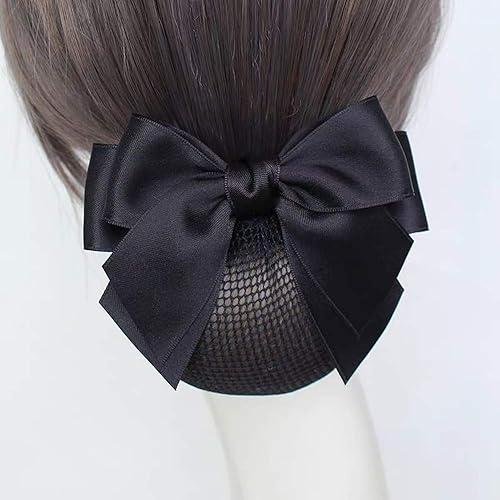 Miniatura 4 de Pinza para el pelo para mujer, pasador de cinta con chignon red, cubierta para moño profesional, color negro