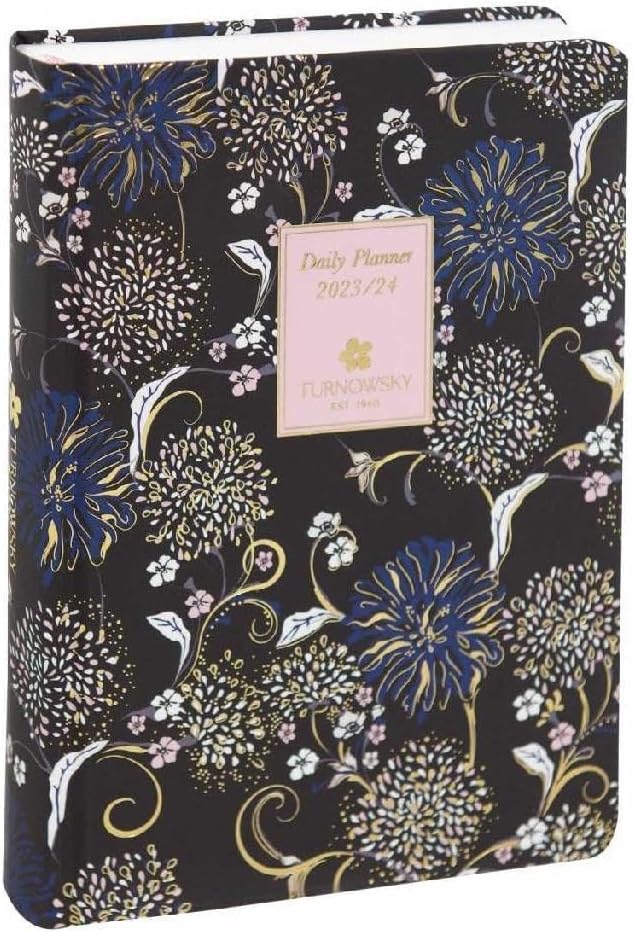 TURNOWSKY, Medium Blossom School Diary 2023 2024 Children and Teenagers, 13 Months School Planner, Useful Stationery and School Stuff, 11.8 x 18 x 3H cm