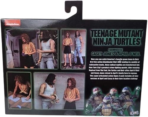 Miniatura 2 de Teenage Mutant Ninja Turtles TMNT 1990 - Colección de figuras de 7 pulgadas (Casey Jones y April O'Neil)