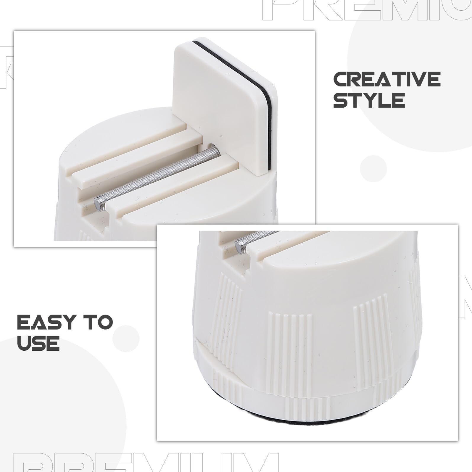 MAGICLULU Piedini Regolabili per Mobili 60-80 Mm Morsetto Antiscivolo e Riduzione Rumore, Rialzi per Gambe Tavolo e Sedia, Set 4 Pezzi per Livellamento e Protezione Pavimenti