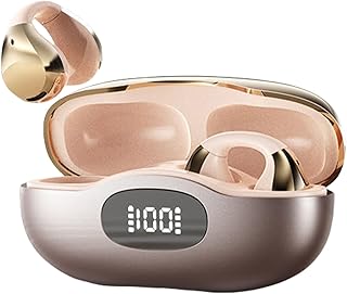 Auriculares De Oreja Abiertos - Brotes Inalámbricos Ergonómicos, Bloque De Ruido | Elegante Dispositivo De Audio Con Ajuste Seguro Para Deportes, Correr Y Amantes De La Fitness, Diseño A