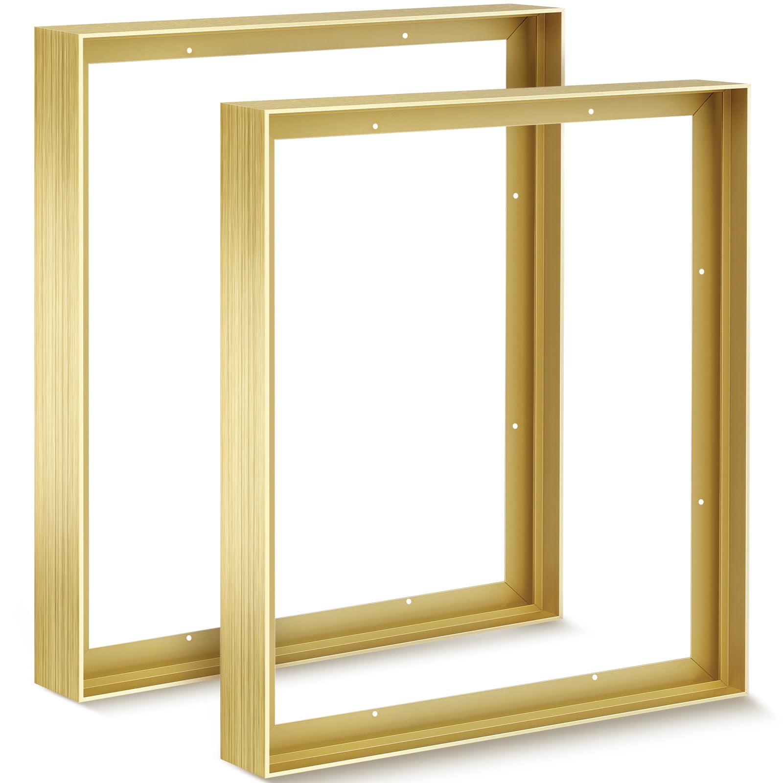 2 Pack Gold Floating Frame for 36"x24" Canvas Paintings DIY Metal Canvas Frame with 1.5" Deep Floater Frame for Oil Paintings Art Prints Artwork Landscape Living Room Bedroom Wall Decor