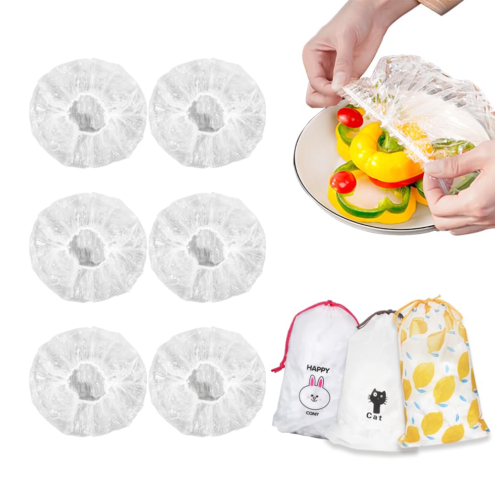 300 Bowl Covers for Bread Proofing, Stretch Elastic Food Covers for Outside