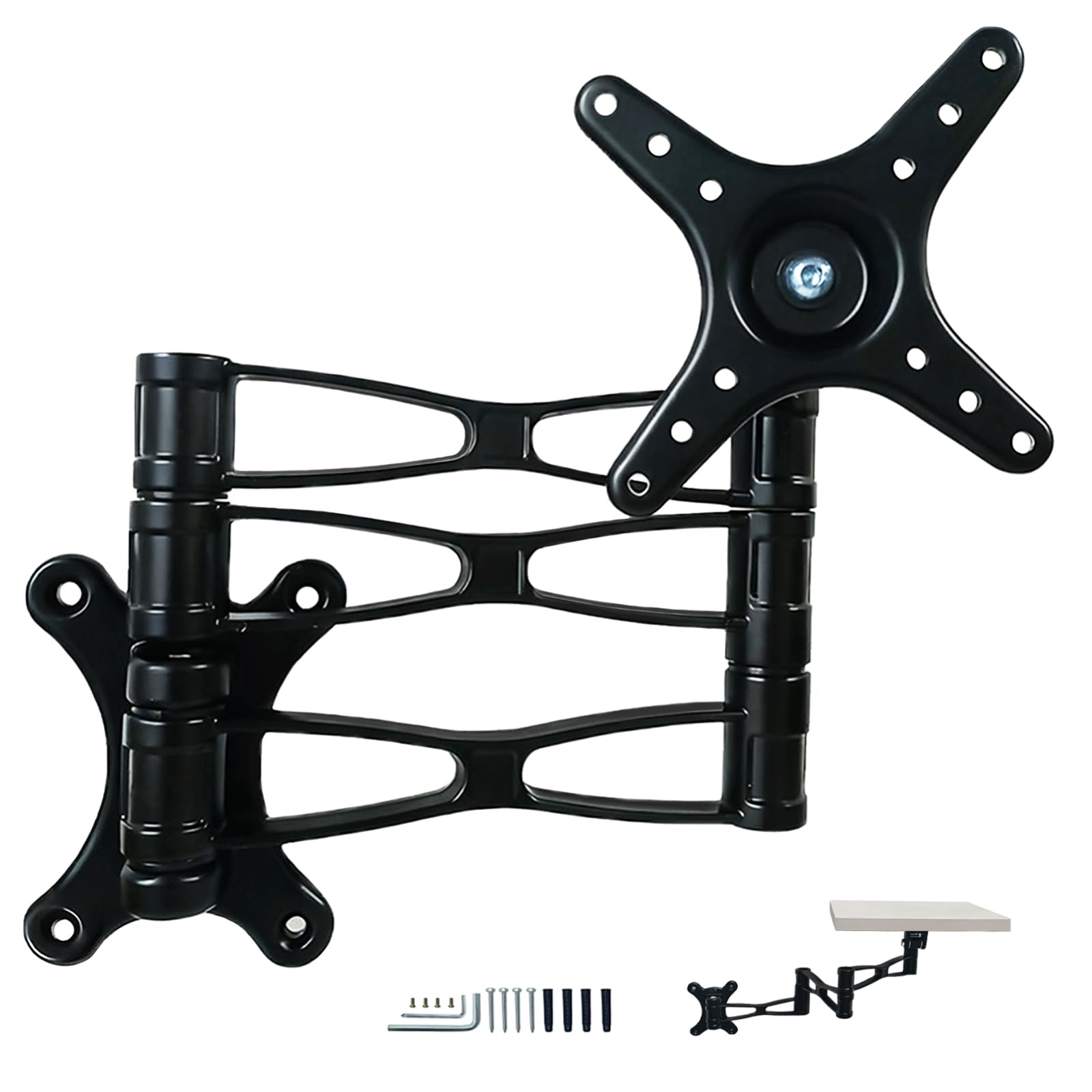 Photo 1 of ANTEISI Foldable Floating Nightstand Brackets,Small Coffee Tables for Small Spaces Wall Side Table Bracket,Bathroom Table Wall Mounted Hinges,Suitable for DIY Side Tables,Nightstands,etc