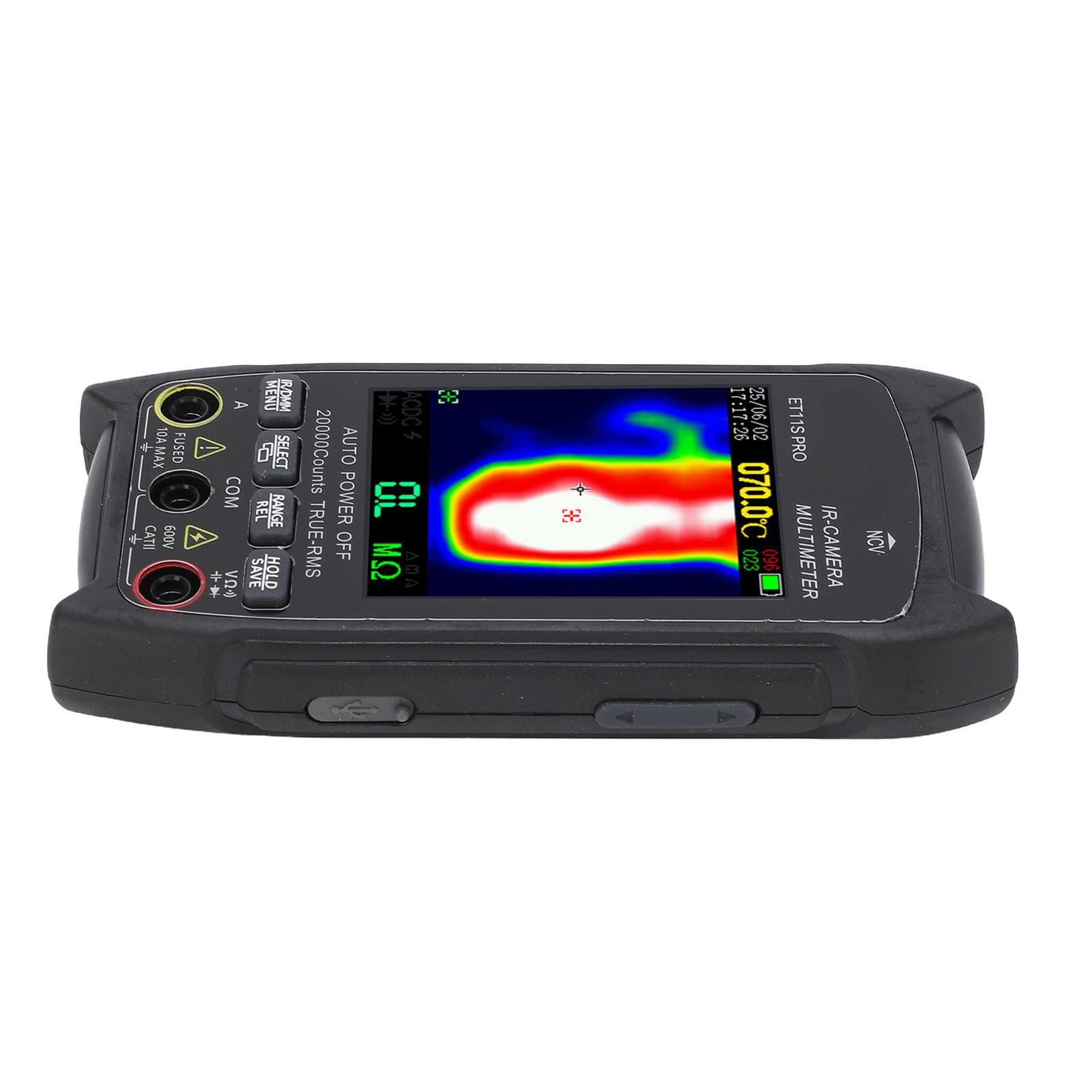 Zunate Multimetro Palmare Multifunzione con Termocamera Design Compatto per Ispezioni Campo, funzionalità di Sicurezza Avanzate - Risoluzione a Infrarossi 32x32, Display 240x240