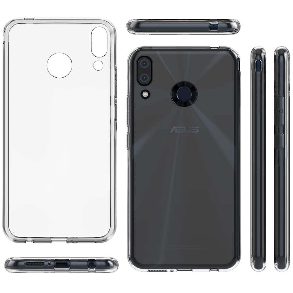 Coque De Téléphone En TPU Compatible Avec ASUS Zenfone Max Pro M1 ZB601KL, Étui Souple Antichoc Ultra Fin Avec Découpes Précises Et Protection Anti-Rayures (Noir