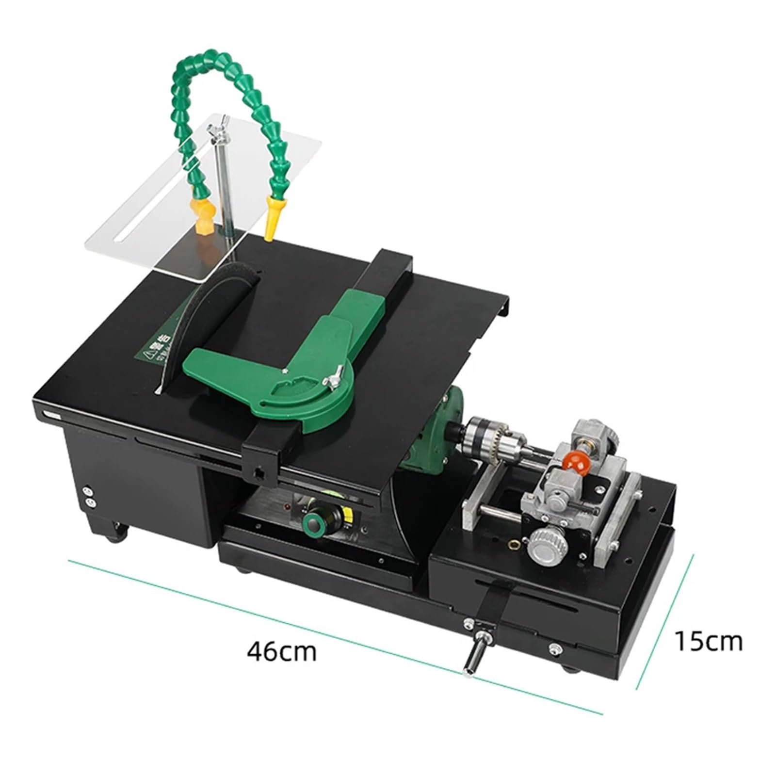 Machine de polissage de bijoux améliorée, tour d'établi, polisseuse de roche, Mini maison polyvalente réglable for le travail du bois des métaux précieux Facile à utiliser pour les débutants et les pr