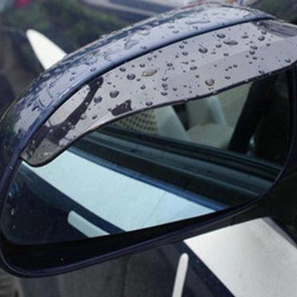ZYIOPKG Rearview Mirror Rain Covers, for Fiat 500L 500x 500S 500e 500, Highly durable, waterproof and sun-proof rearview mirror rain guard,B-black