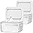 Hswt 2 Pack Wipes Dispenser Seal-Designed Wipe Dispenser Holder Wipes Case Box for Bathroom Keep Wipes Fresh, Dust-Proof & Non-Slip