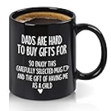 Cabtnca Dad Gifts, Dad Mug, Christmas Birthday Gifts for Daddy from Daughter Son, Father's Day Gift for Daddy, 11 Oz Black