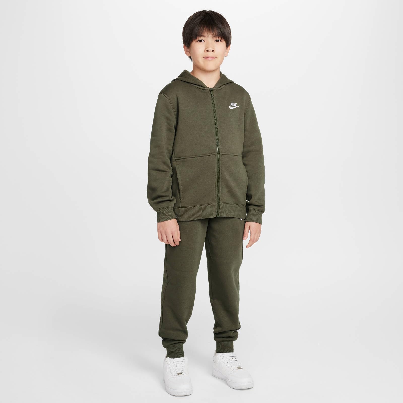 NIKE Tuta In Pile Nike Sportswear Club Per Bambini Più Grandi Tuta sportiva Unisex - Bambini e ragazzi (Pacco da 1)