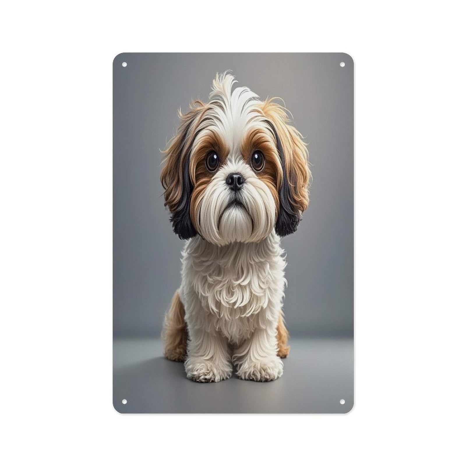 Fekiloot Style Shih Tzu Dog Wall Decor Metal Signs Tin Signs Poster
