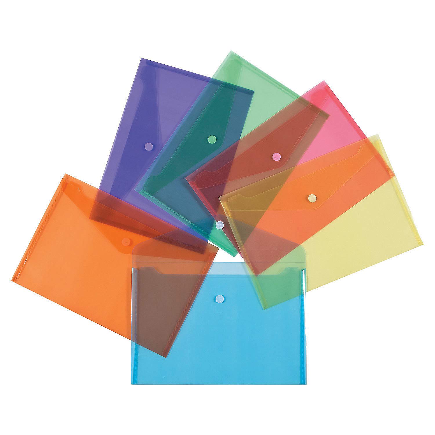 Homework Folders with Velcro - 12 Pieces - Educational and Learning Activities for Kids