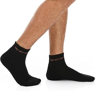 شراب رجالي سادة بطول منتصف الساق من ريد كوتون (عبوة واحدة)