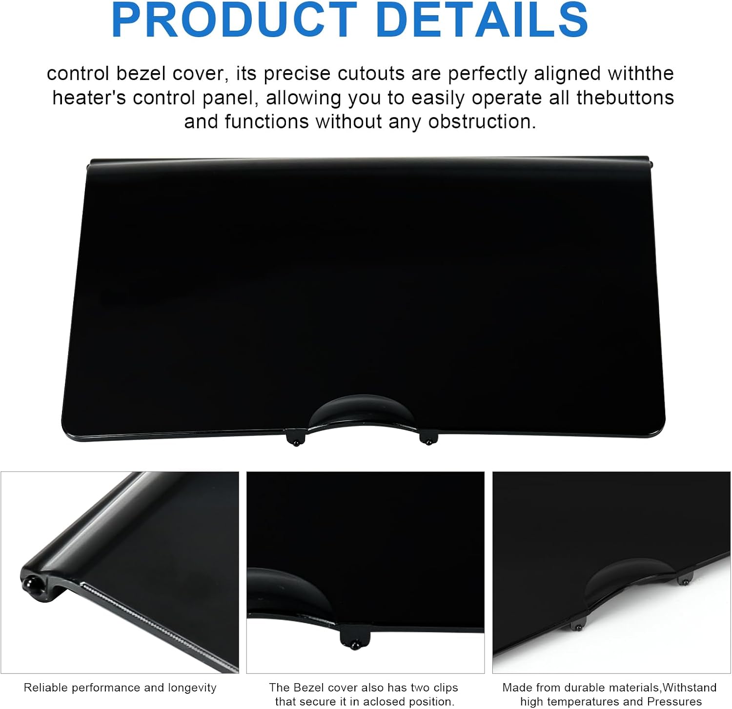 009487F Pool Heater Cover Control Bezel Compatible with Raypak RP2100,R185B,R265B Pool heaters,206-407 Pool Heater Replacement Parts Fit for Raypak 207A 267A 337A 407A 206A 266A 336A 406A