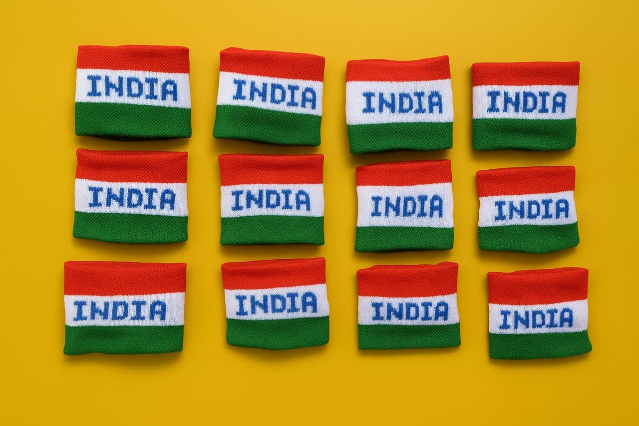 India Flag Wristbands, Tricolour Elastic Sports Bands, Pack of 12, Independence Day & Republic Day Celebration-image-41