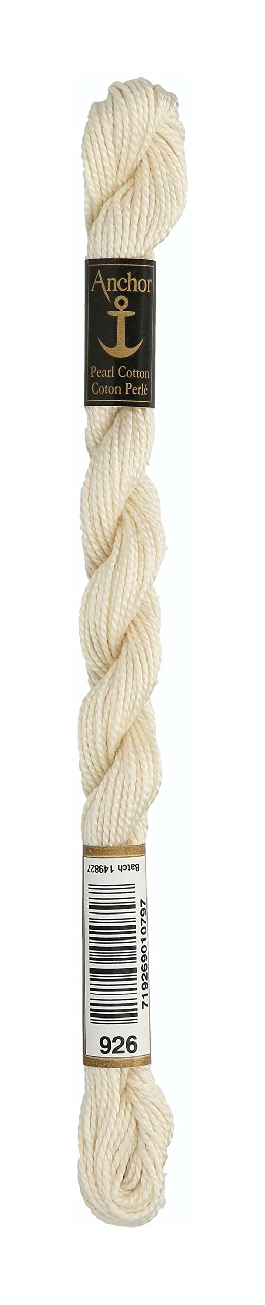 Anchor Pearl Thread, Embroidery Thread, Cotton, 00926 Elfenbein, Elfenbein
