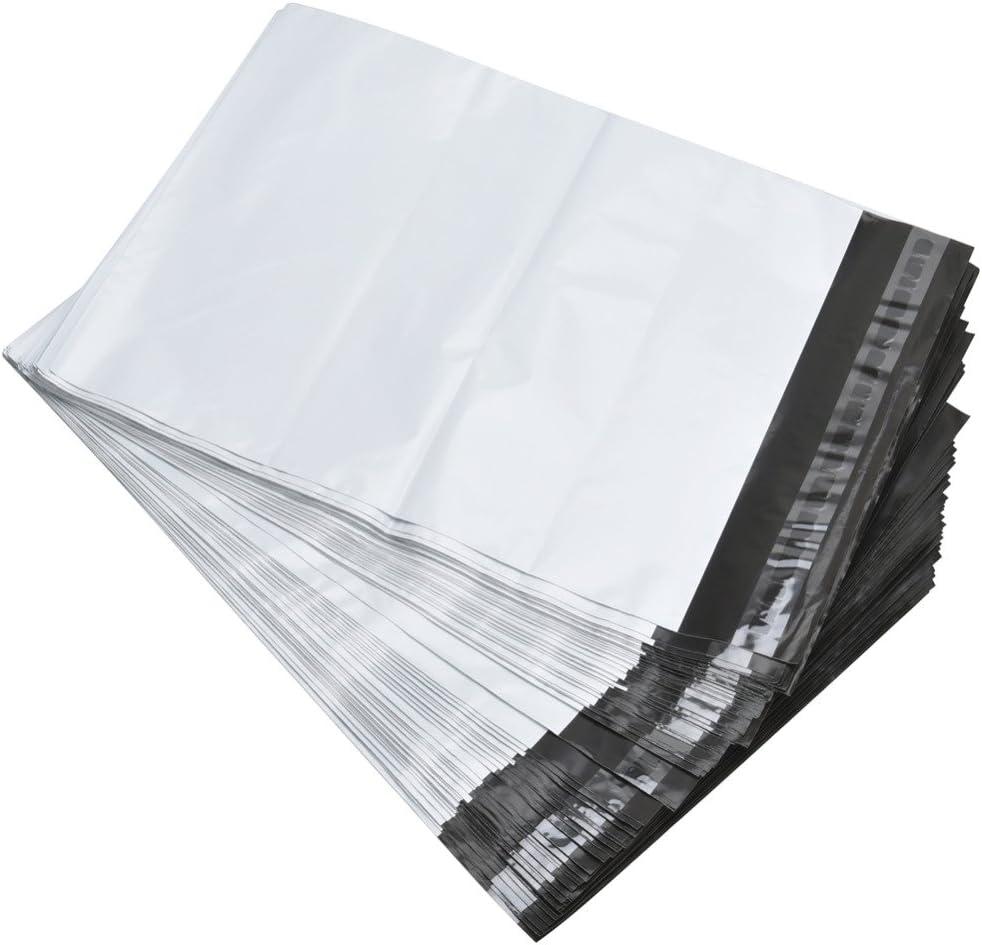 White Poly Mailers Shipping Envelopes, Self-Sealing Envelopes, Enhanced Durability Multipurpose Envelopes (Off White, 10 x 13)