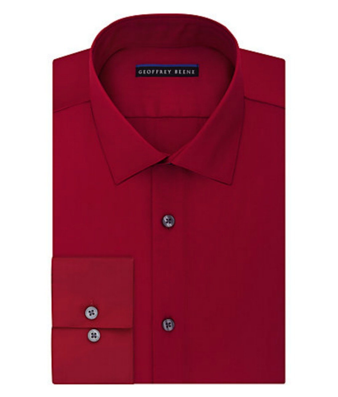 Geoffrey Beene Men's Fitted Sateen Dress Shirt