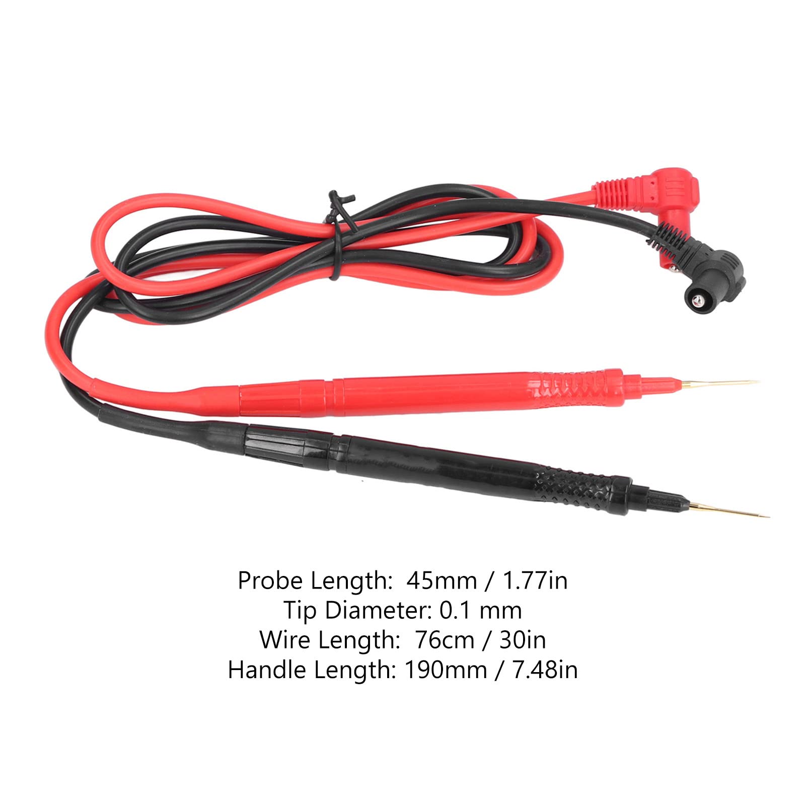 Multimeter Pin Leads Probes Kit, Electronic Test Set, Replaceable, Accurate Superconducting, 20A 2000V Withstand Voltage, Silicone and Copper Material