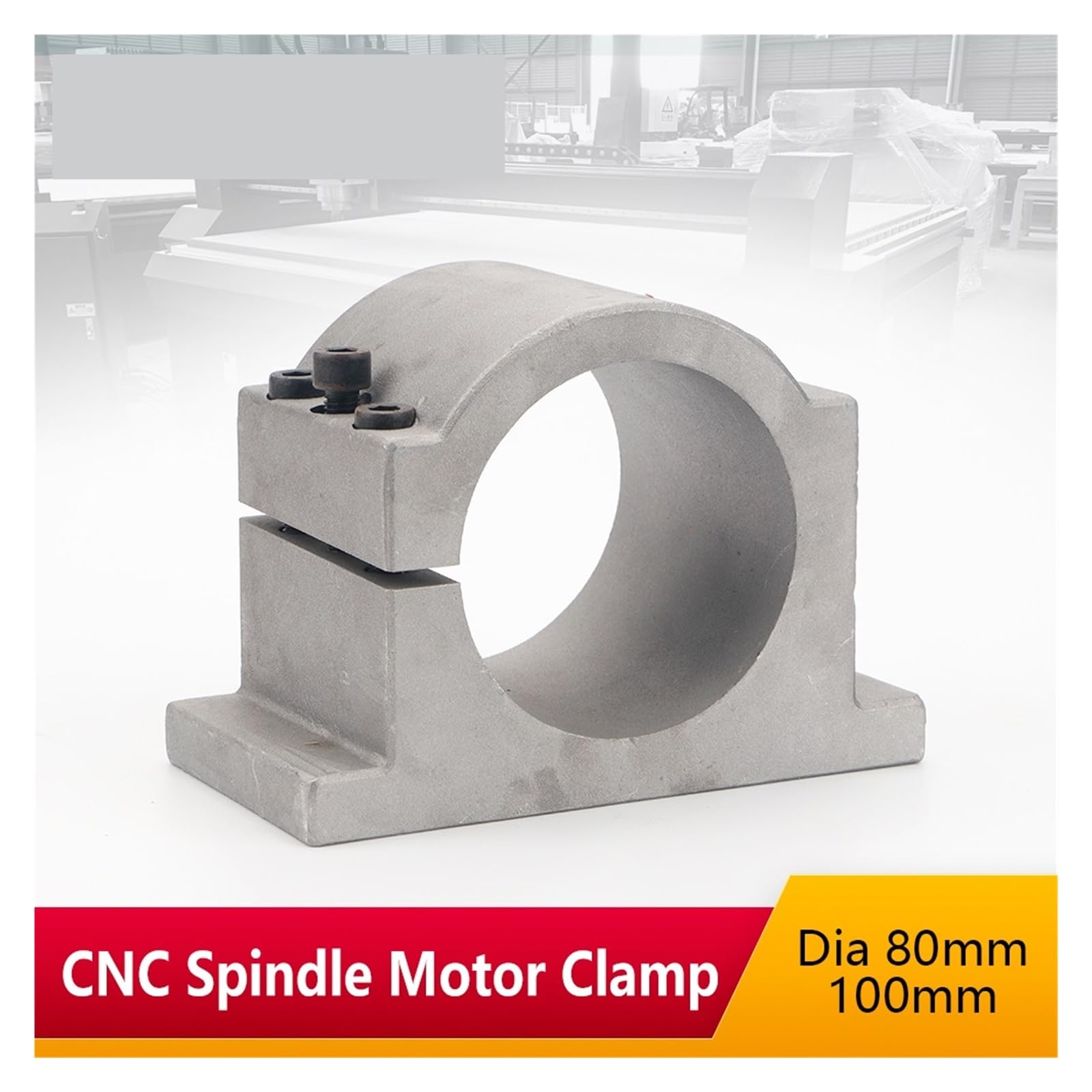 Soporte de motor husillo máquina de grabado Soporte de aluminio fundido D65-100mm de motor husillo CNC para router 1,5 kw 2, herramienta apriete para fresadora de grabado(Dia-110mm)