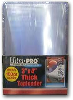 3X4 ULTRA PRO SUPER THICK 100pt CARD TOPLOADERS - 5 PACKS OF 25