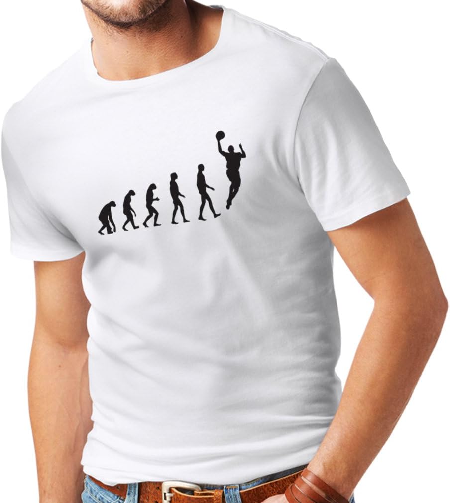 lepni.me Mens T-Shirt Evolution Basketball - Street Basket I Love This Game Great Fan Gift